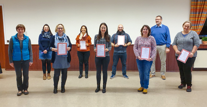 Abschlussfoto - Basiskurses Vereins VzF-Taunus e.V. Alt text