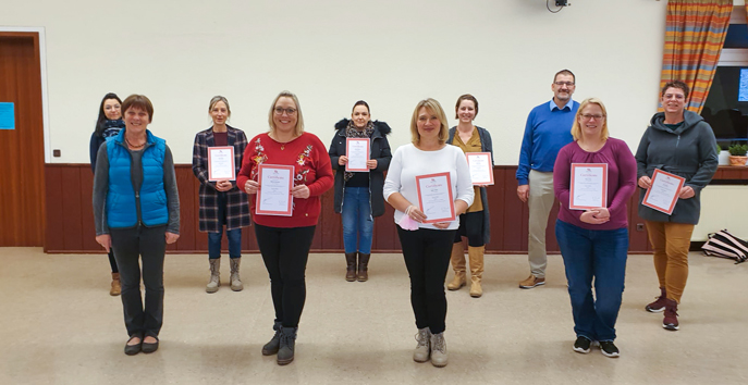 Abschlussfoto - Basiskurses Vereins VzF-Taunus e.V. Alt text