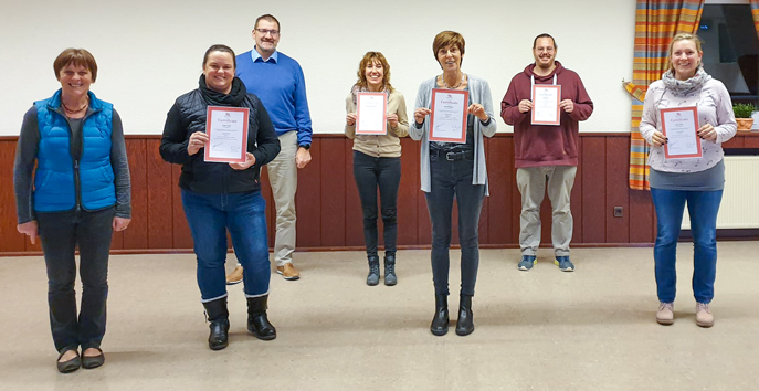 Abschlussfoto - Basiskurses Vereins VzF-Taunus e.V. Alt text