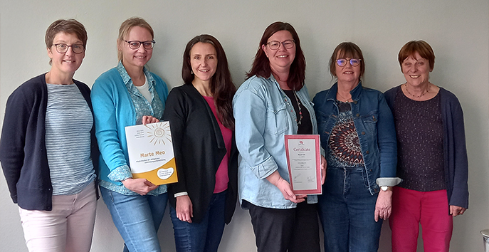 Abschlussfoto - Aufbaukurs März 2023 Alt text