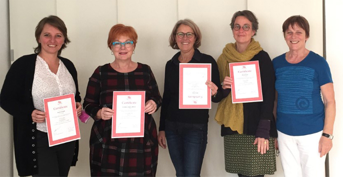 Abschlussfoto - Aufbaukurs Oktober 2021 Alt text