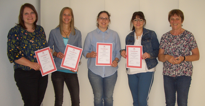 Abschlussfoto - Aufbaukurs Juni 2020 Alt text